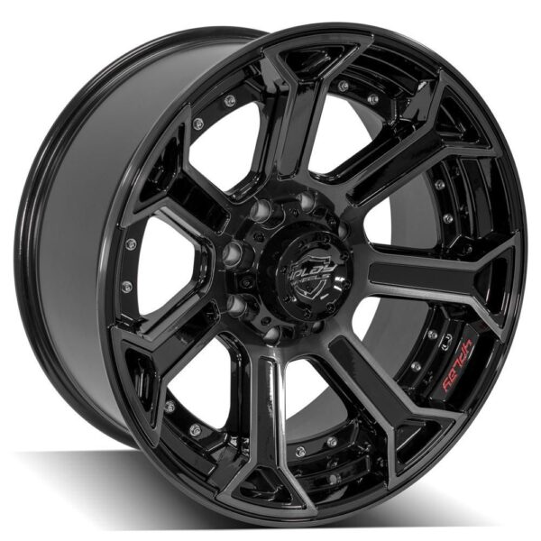 4PLAY Gen2 4P70 22x10 8x180mm -24et in Brushed Black - 4P70-22100-8180-24BBT