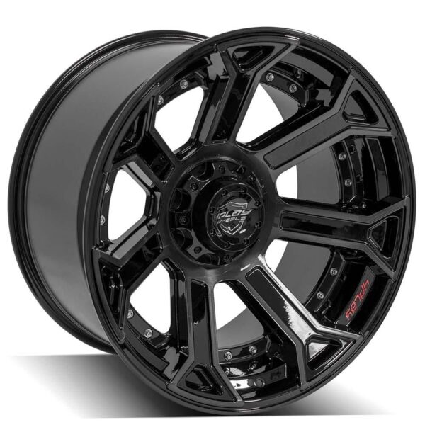 4PLAY Gen2 4P70 22x12 5x5" & 5x5.5" -44et in Brushed Black - 4P70-22120-5D55-44BBT