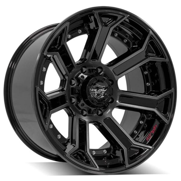 4PLAY Gen2 4P70 22x12 8x180mm -44et in Brushed Black - 4P70-22120-8180-44BBT