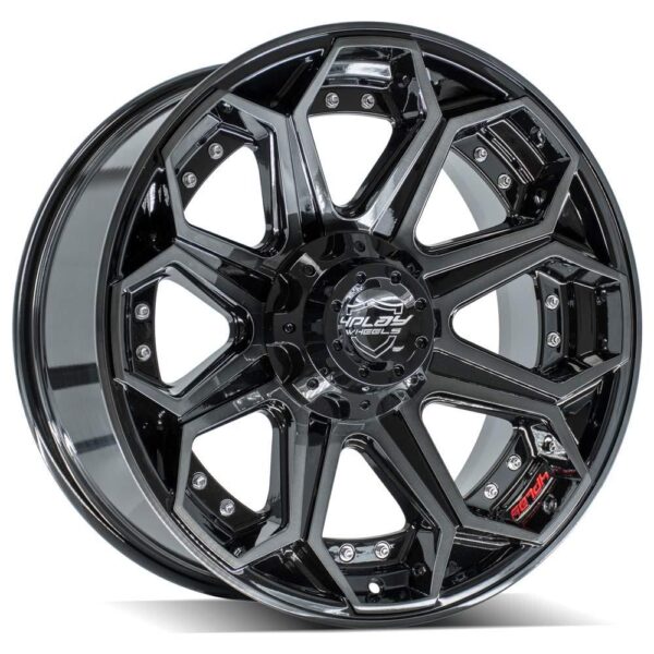 4PLAY Gen2 4P80R 20x9 5x5" & 5x5.5" +0et in Brushed Black - 4P80R-20090-5D55-0BBT