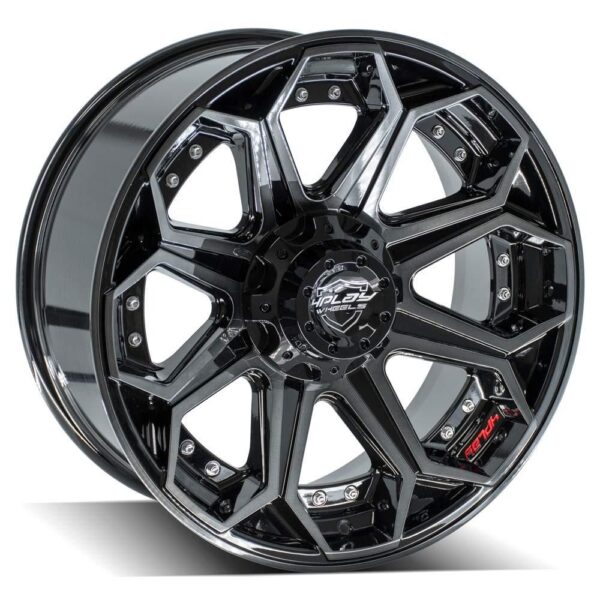 4PLAY Gen2 4P80R 20x9 5x5" & 5x5.5" +0et in Brushed Black - 4P80R-20090-5D55-0BBT