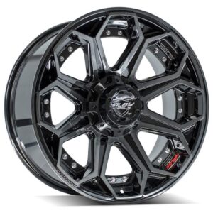 4PLAY Gen2 4P80R 20x9 6x135mm & 6x5.5" +0et in Brushed Black - 4P80R-20090-6D55-0BBT