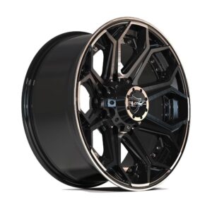 4PLAY Gen2 4P80R 20x9 8x6.5" +0et in Brushed Black - 4P80R-20090-8650-0BBT