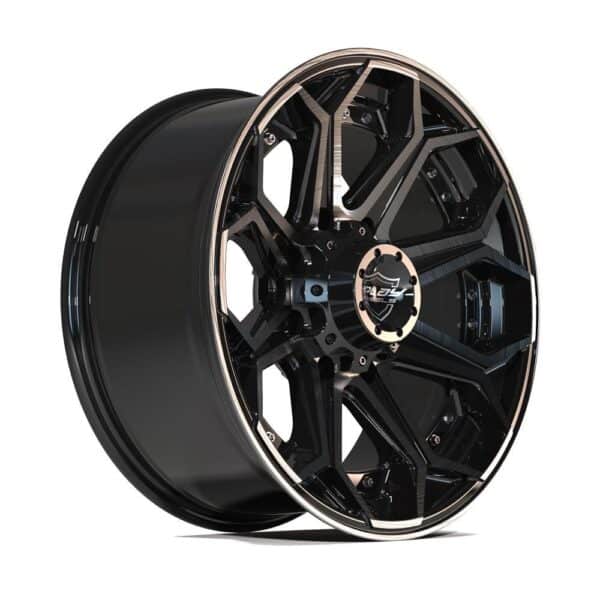 4PLAY Gen2 4P80R 20x9 8x6.5" +0et in Brushed Black - 4P80R-20090-8650-0BBT