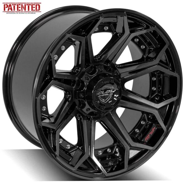 4PLAY Gen2 4P80R 20x10 5x5" & 5x5.5" -24et in Brushed Black - 4P80R-20100-5D55-24BBT