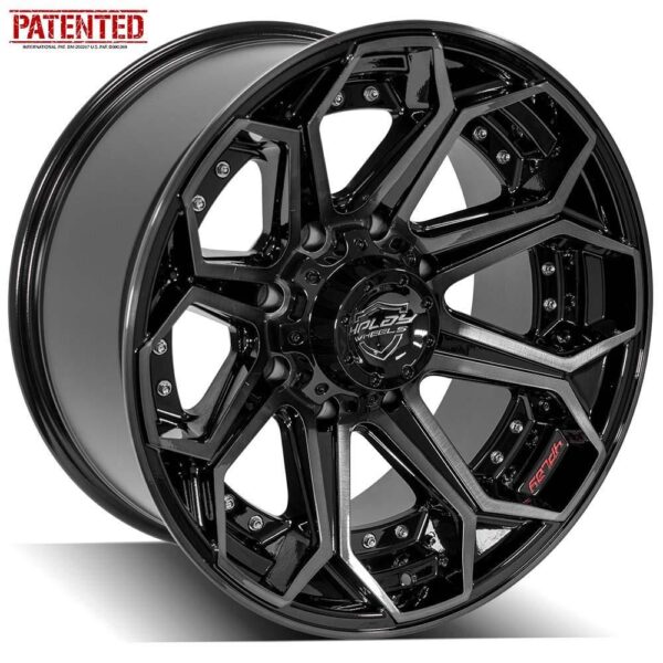 4PLAY Gen2 4P80R 20x10 8x6.5" -24et in Brushed Black - 4P80R-20100-8650-24BBT