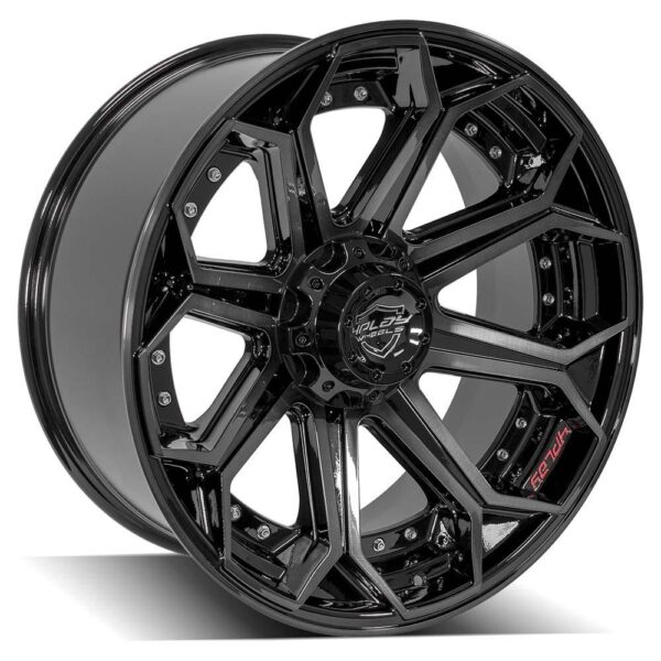 4PLAY Gen2 4P80R 22x10 5x5" & 5x5.5" -24et in Brushed Black - 4P80R-22100-5D55-24BBT