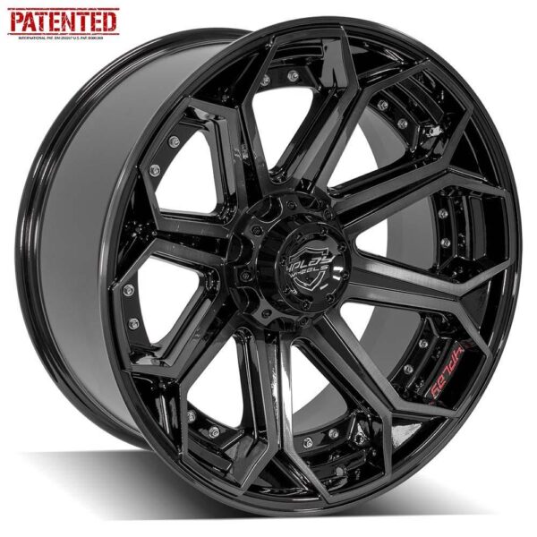 4PLAY Gen2 4P80R 22x10 6x135mm & 6x5.5" -18et in Brushed Black - 4P80R-22100-6D55-18BBT