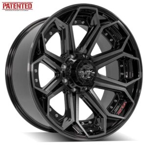 4PLAY Gen2 4P80R 22x10 8x180mm -24et in Brushed Black - 4P80R-22100-8180-24BBT