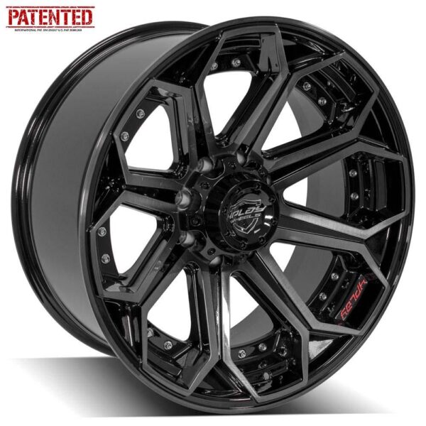 4PLAY Gen2 4P80R 22x10 8x180mm -24et in Brushed Black - 4P80R-22100-8180-24BBT