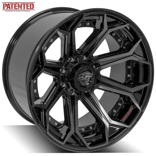 4PLAY Gen2 4P80R 22x12 8x180mm -44et in Brushed Black - 4P80R-22120-8180-44BBT