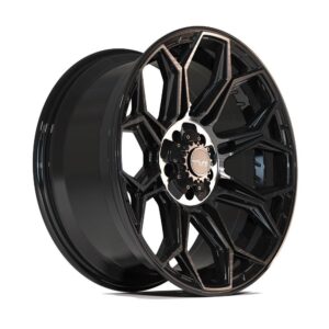 4PLAY Gen3 4P83 20x9 5x5" & 5x5.5" +0et in Brushed Black - 4P83-20090-5D55-0BBT