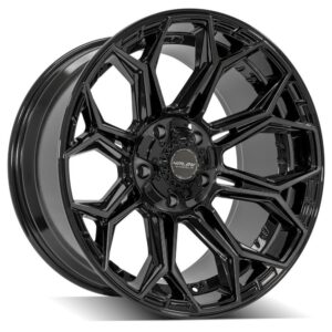 4PLAY Gen3 4P83 20x10 5x5" & 5x5.5" -18et in Brushed Black - 4P83-20100-5D55-18BBT