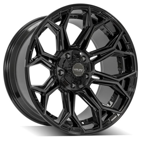 4PLAY Gen3 4P83 20x10 5x5" & 5x5.5" -18et in Brushed Black - 4P83-20100-5D55-18BBT