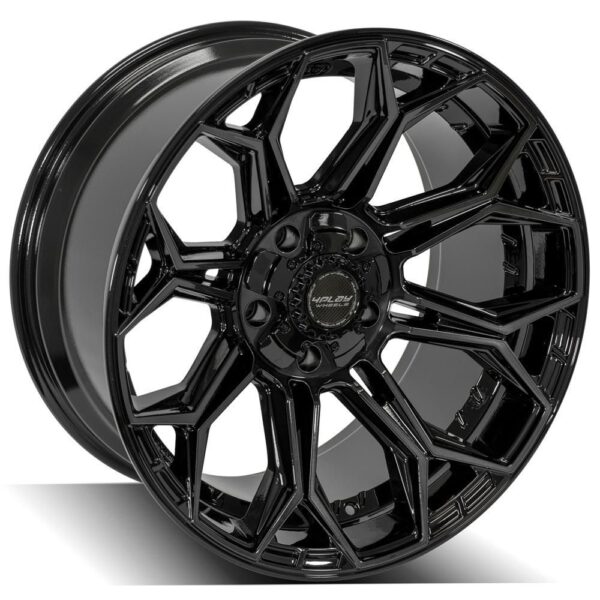4PLAY Gen3 4P83 20x10 5x5" & 5x5.5" -18et in Brushed Black - 4P83-20100-5D55-18BBT