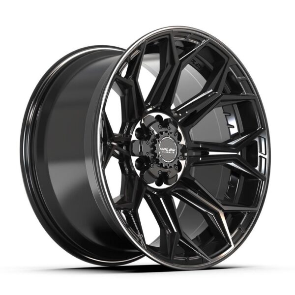 4PLAY Gen3 4P83 20x10 6x5.5 & 6x135mm -18et in Gloss Black - 4P83-20100-6D55-18B