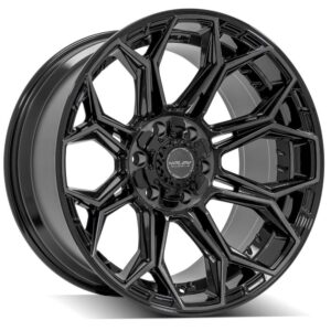 4PLAY Gen3 4P83 20x10 6x135mm & 6x5.5" -18et in Brushed Black - 4P83-20100-6D55-18BBT