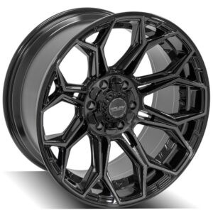 4PLAY Gen3 4P83 20x10 6x135mm & 6x5.5" -18et in Brushed Black - 4P83-20100-6D55-18BBT