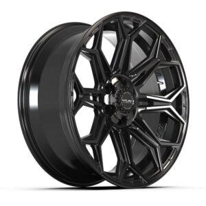 4PLAY Gen3 4P83 22x9 6x5.5 & 6x135mm 12et in Gloss Black - 4P83-22090-6D55-12B