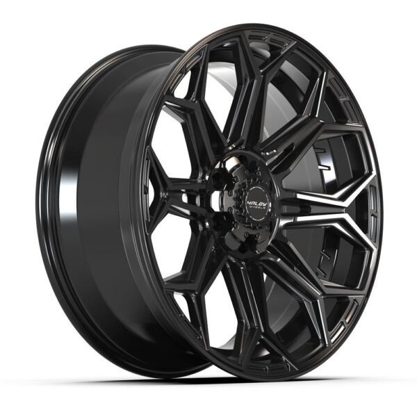 4PLAY Gen3 4P83 22x9 6x5.5 & 6x135mm 12et in Gloss Black - 4P83-22090-6D55-12B