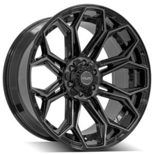 4PLAY Gen3 4P83 22x10 6x135mm & 6x5.5" -18et in Brushed Black - 4P83-22100-6D55-18BBT