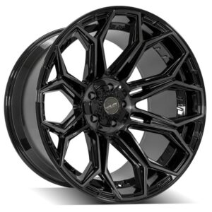 4PLAY Gen3 4P83 22x12 5x5" & 5x5.5" -44et in Brushed Black - 4P83-22120-5D55-44BBT