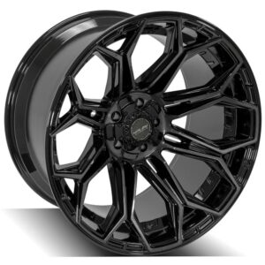 4PLAY Gen3 4P83 22x12 5x5" & 5x5.5" -44et in Brushed Black - 4P83-22120-5D55-44BBT