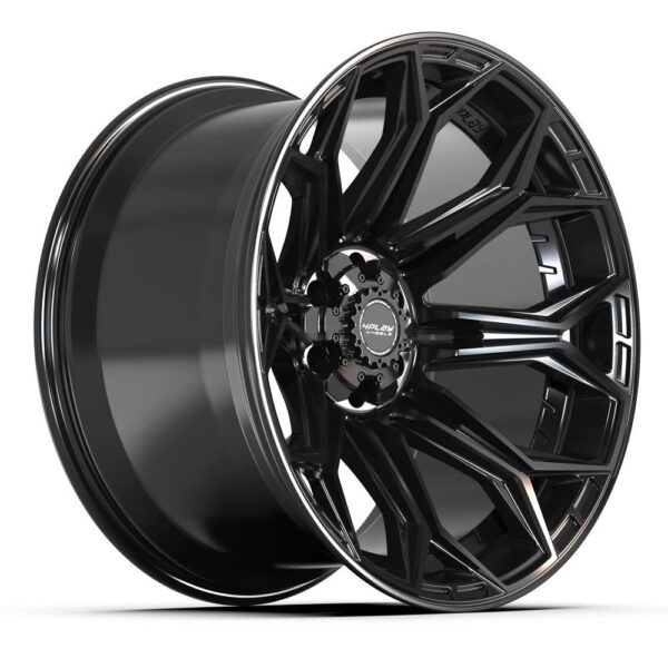 4PLAY Gen3 4P83 22x12 6x5.5 & 6x135mm -44et in Gloss Black - 4P83-22120-6D55-44B