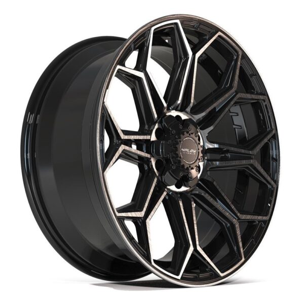 4PLAY Gen3 4P83 24x10 6x135mm & 6x5.5" +18et in Brushed Black - 4P83-24100-6D55-18BBT