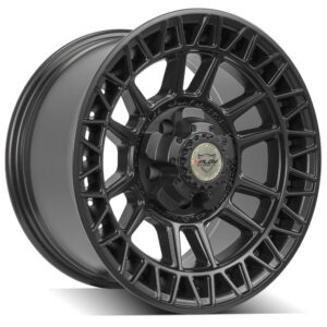 4PLAY Sport Series 4PS12 17x9 5x5" & 5x5.5" Satin Black Wheel. - 4PS12-17090-5D55-0B1