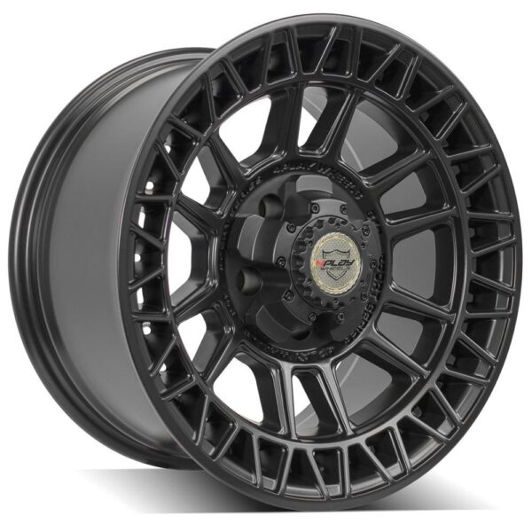 4PLAY Sport Series 4PS12 17x9 5x5" & 5x5.5" Satin Black Wheel. - 4PS12-17090-5D55-0B1