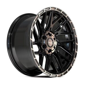 4PLAY Sport2.0 4PS28 17x9 5x5" & 5x5.5" -6et in Brushed Black - 4PS28-17090-5D55-6BBT