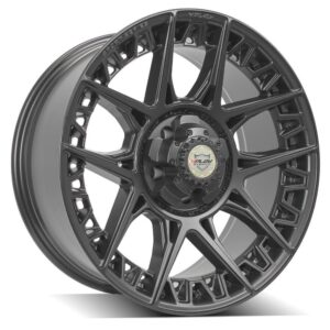 4PLAY Sport Series 4PS50 20x9 5x5" & 5x5.5" Satin Black Wheel. - 4PS50-20090-5D55-0B1