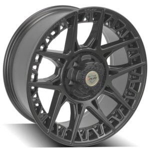4PLAY Sport Series 4PS50 20x9 5x5" & 5x5.5" Satin Black Wheel. - 4PS50-20090-5D55-0B1