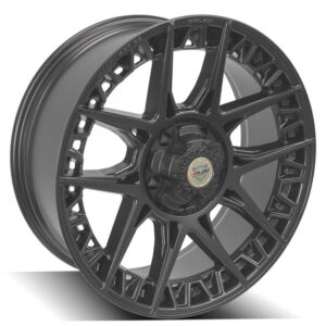 4PLAY Sport Series 4PS50 22x9 5x150mm Satin Black Wheel. - 4PS50-22090-5150-0B1