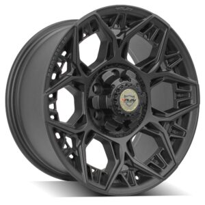 4PLAY Sport Series 4PS60 18x9 6x135mm & 6x5.5" Satin Black Wheel. - 4PS60-18090-6D55-0B1