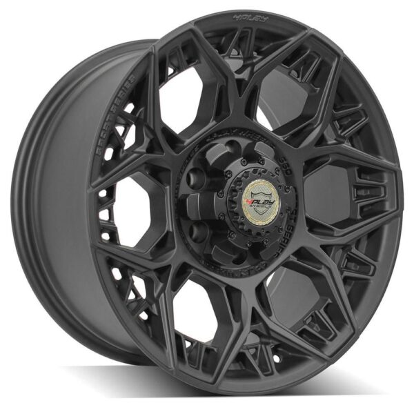 4PLAY Sport Series 4PS60 18x9 6x135mm & 6x5.5" Satin Black Wheel. - 4PS60-18090-6D55-0B1