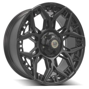 4PLAY Sport Series 4PS60 22x9 5x150mm Satin Black Wheel. - 4PS60-22090-5150-0B1