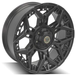 4PLAY Sport Series 4PS60 22x9 5x150mm Satin Black Wheel. - 4PS60-22090-5150-0B1