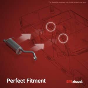 BRExhaust Direct-Fit Muffler Kit 108-0019
